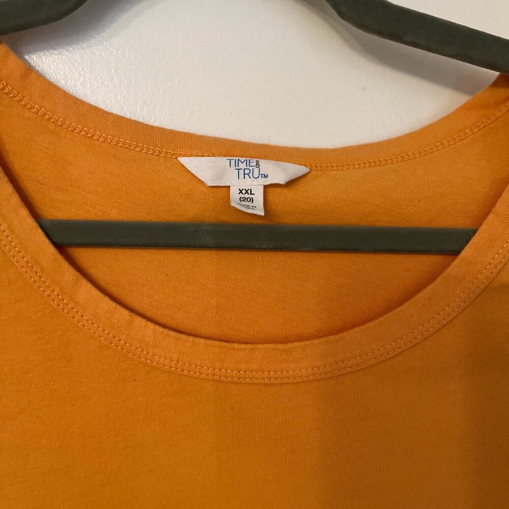 Orange Summer Shirt Dress